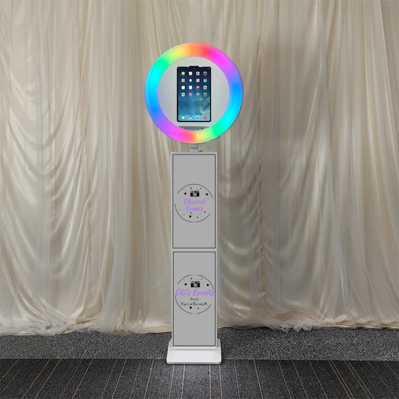 ipad photo booth, selfie maker, adjustable case with led ring light for events, parties, weddings ipad photo booth, selfie maker, adjustable case with led ring light for events, parties, weddings