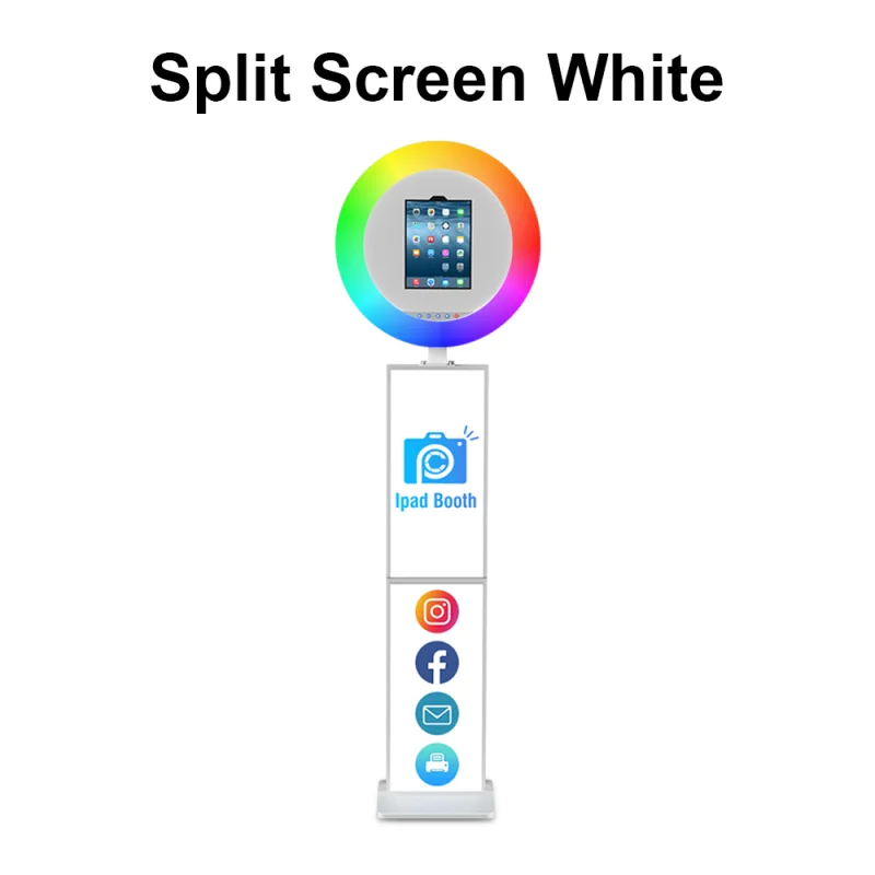 ipad photo booth, selfie maker, adjustable case with led ring light for events, parties, weddings ipad photo booth, selfie maker, adjustable case with led ring light for events, parties, weddings