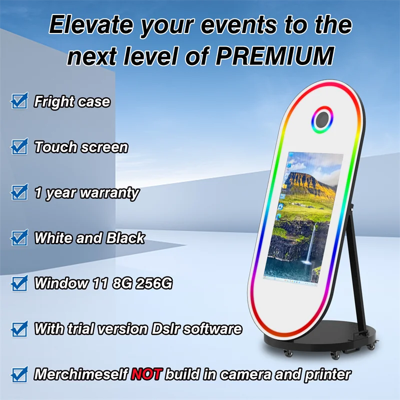 magic mirror photo booth instant print 32 inch touch screen magic mirror photo booth selfie led light photo booth event for wedd magic mirror photo booth instant print 32 inch touch screen magic mirror photo booth selfie led light photo booth event for wedd