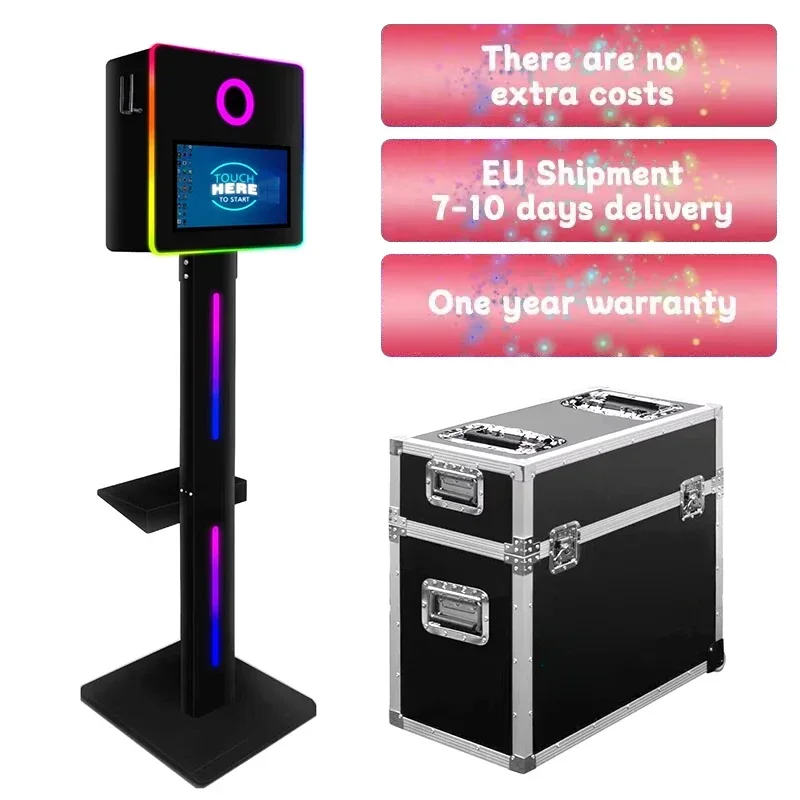 portable standzone 15.6inch selfie photo booth camera dslr round shell carrying case printer and camera photobooth portable standzone 15.6inch selfie photo booth camera dslr round shell carrying case printer and camera photobooth