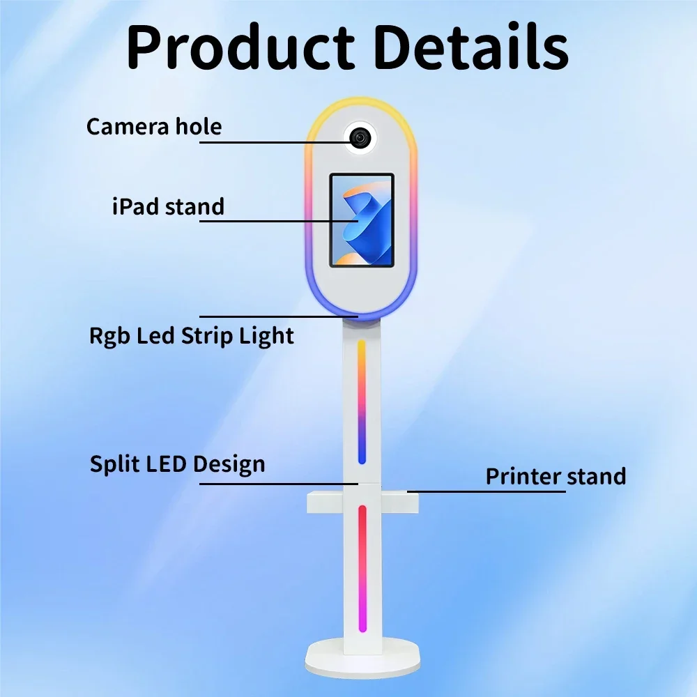 dslr photo booth shell with lights selfie 12.9in 11in ipad photobooth machine camera for christmas party events with flight case dslr photo booth shell with lights selfie 12.9in 11in ipad photobooth machine camera for christmas party events with flight case