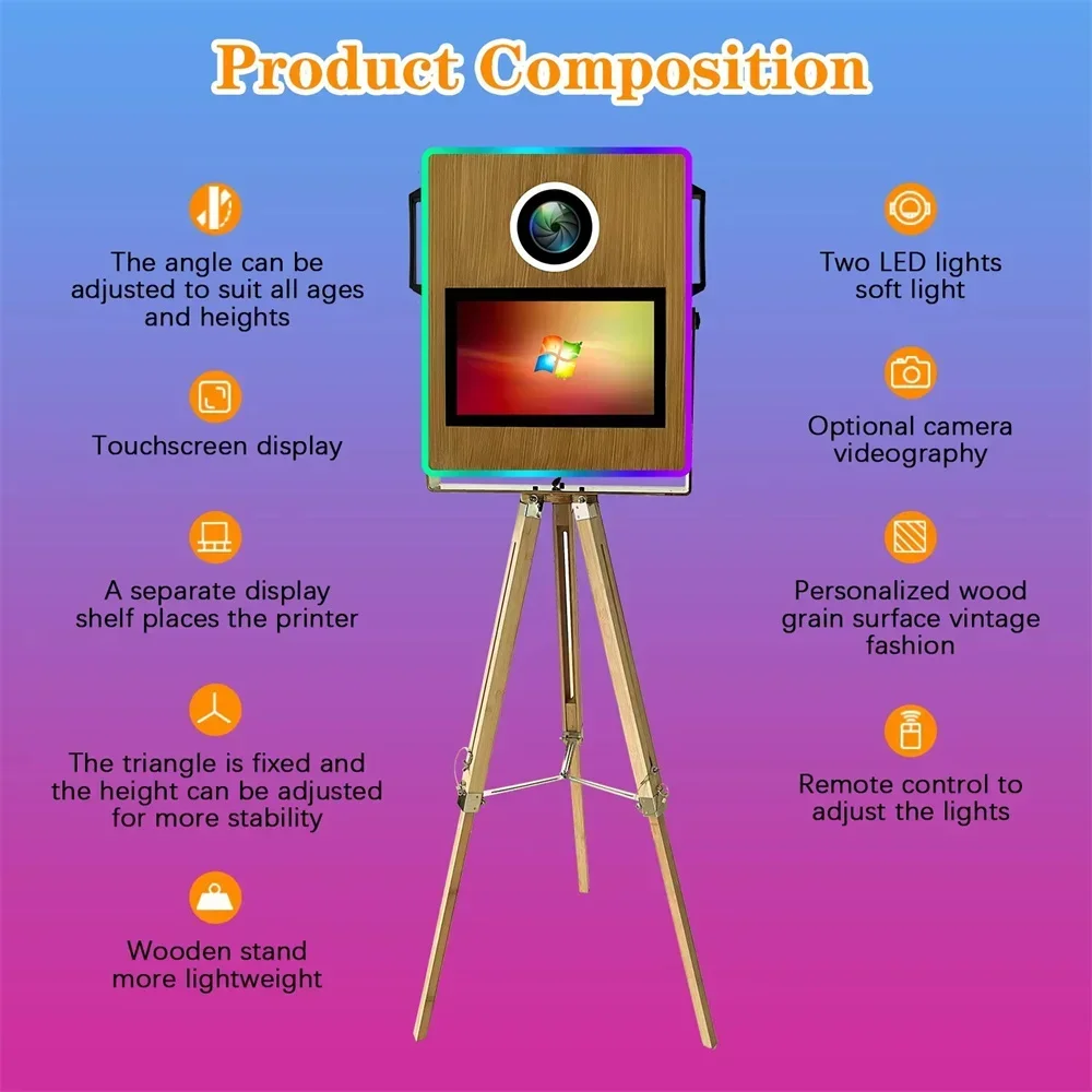 portable magic mirror photo booth 15.6 inch touch screen dslr photobooth machine with flight case for wedding party rental portable magic mirror photo booth 15.6 inch touch screen dslr photobooth machine with flight case for wedding party rental