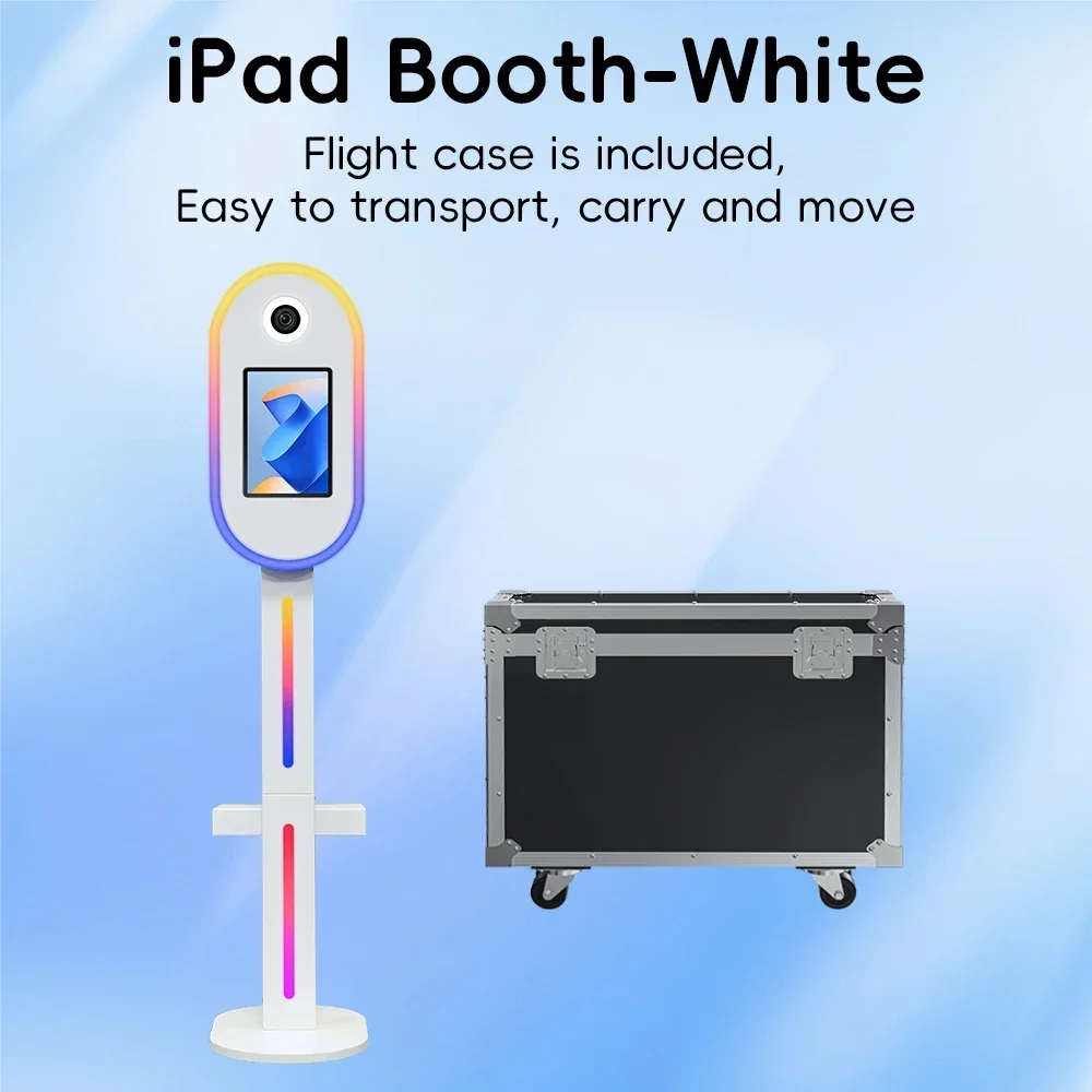 dslr photo booth shell with lights selfie 12.9in 11in ipad photobooth machine camera for christmas party events with flight case dslr photo booth shell with lights selfie 12.9in 11in ipad photobooth machine camera for christmas party events with flight case