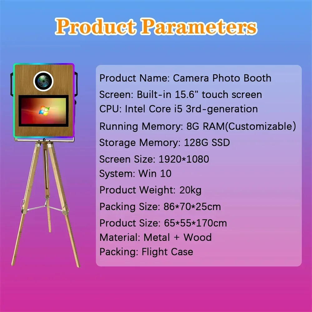 portable magic mirror photo booth 15.6 inch touch screen dslr photobooth machine with flight case for wedding party rental portable magic mirror photo booth 15.6 inch touch screen dslr photobooth machine with flight case for wedding party rental
