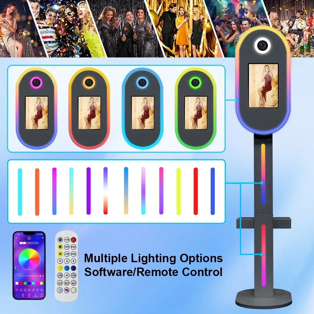 dslr photo booth shell with lights selfie 12.9in 11in ipad photobooth machine camera for christmas party events with flight case dslr photo booth shell with lights selfie 12.9in 11in ipad photobooth machine camera for christmas party events with flight case