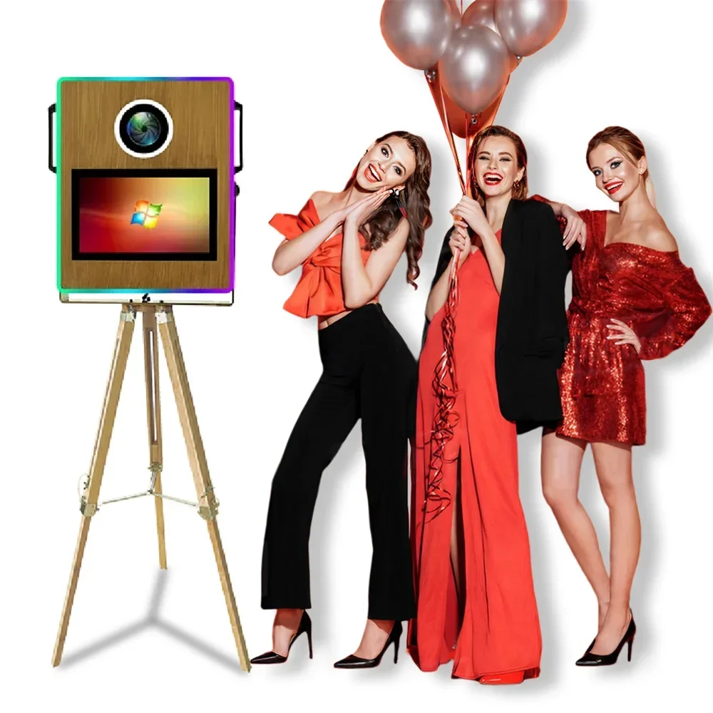 portable magic mirror photo booth 15.6 inch touch screen dslr photobooth machine with flight case for wedding party rental portable magic mirror photo booth 15.6 inch touch screen dslr photobooth machine with flight case for wedding party rental