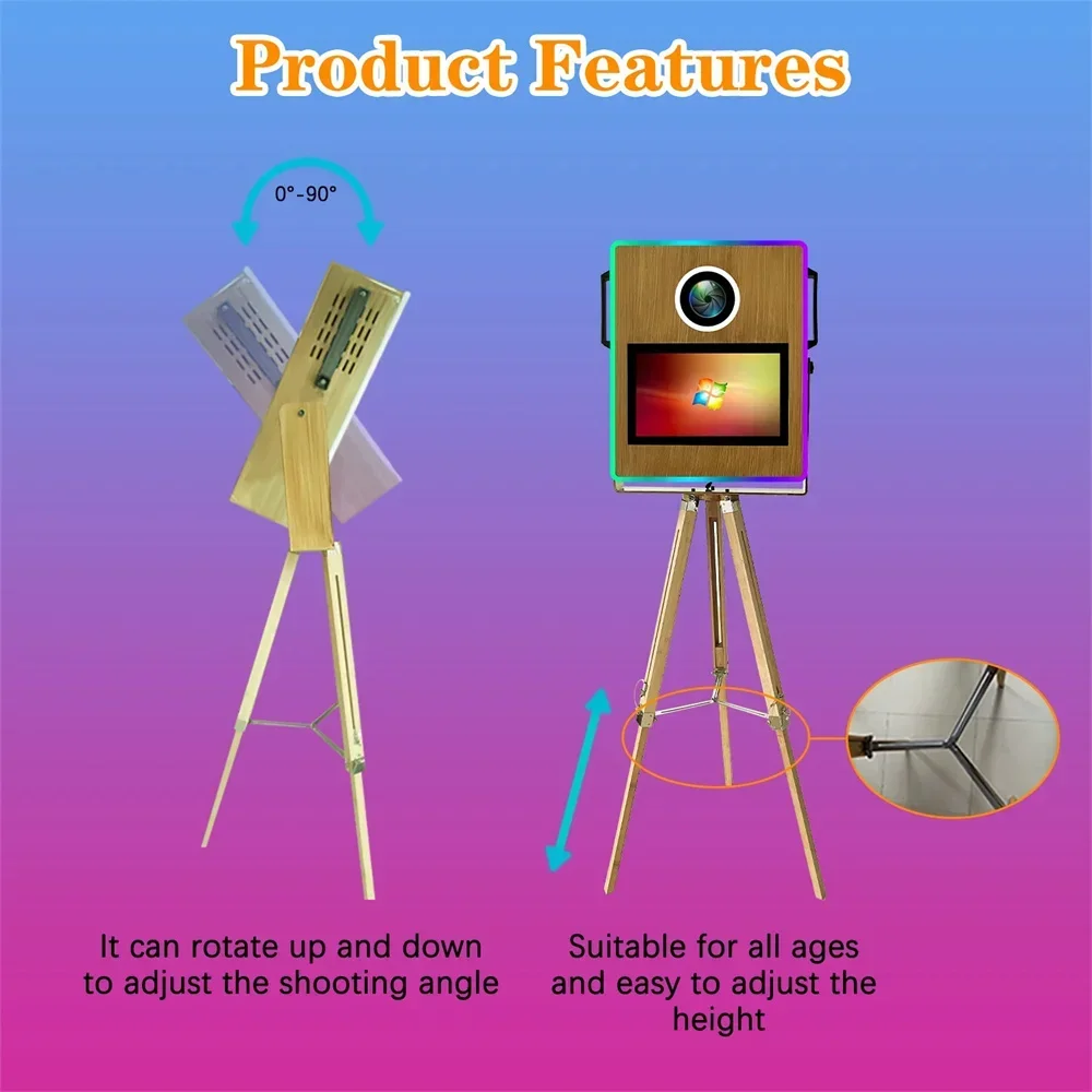 portable magic mirror photo booth 15.6 inch touch screen dslr photobooth machine with flight case for wedding party rental portable magic mirror photo booth 15.6 inch touch screen dslr photobooth machine with flight case for wedding party rental