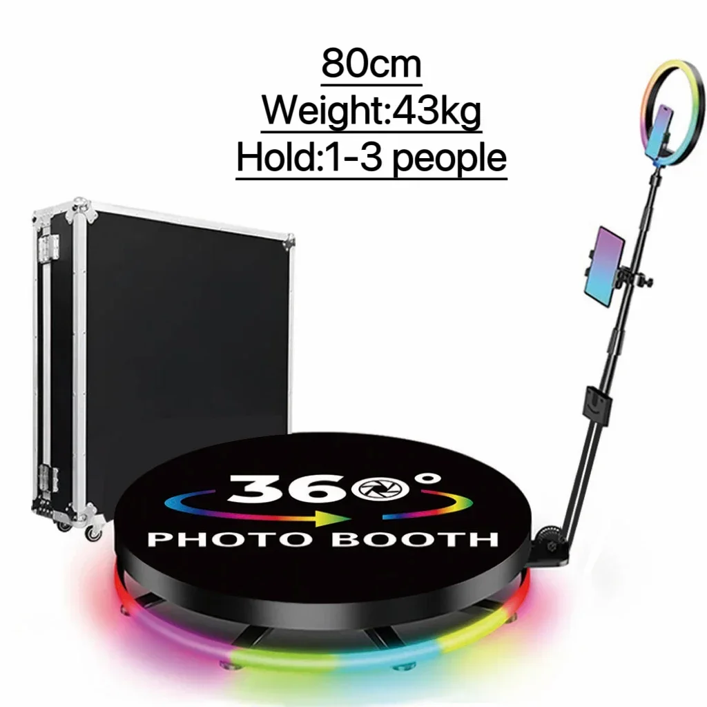 360 panoramic surround selfie booth professional photography table 360 photo booth machine rotation 360 photo booth 80cm 100cm 360 panoramic surround selfie booth professional photography table 360 photo booth machine rotation 360 photo booth 80cm 100cm