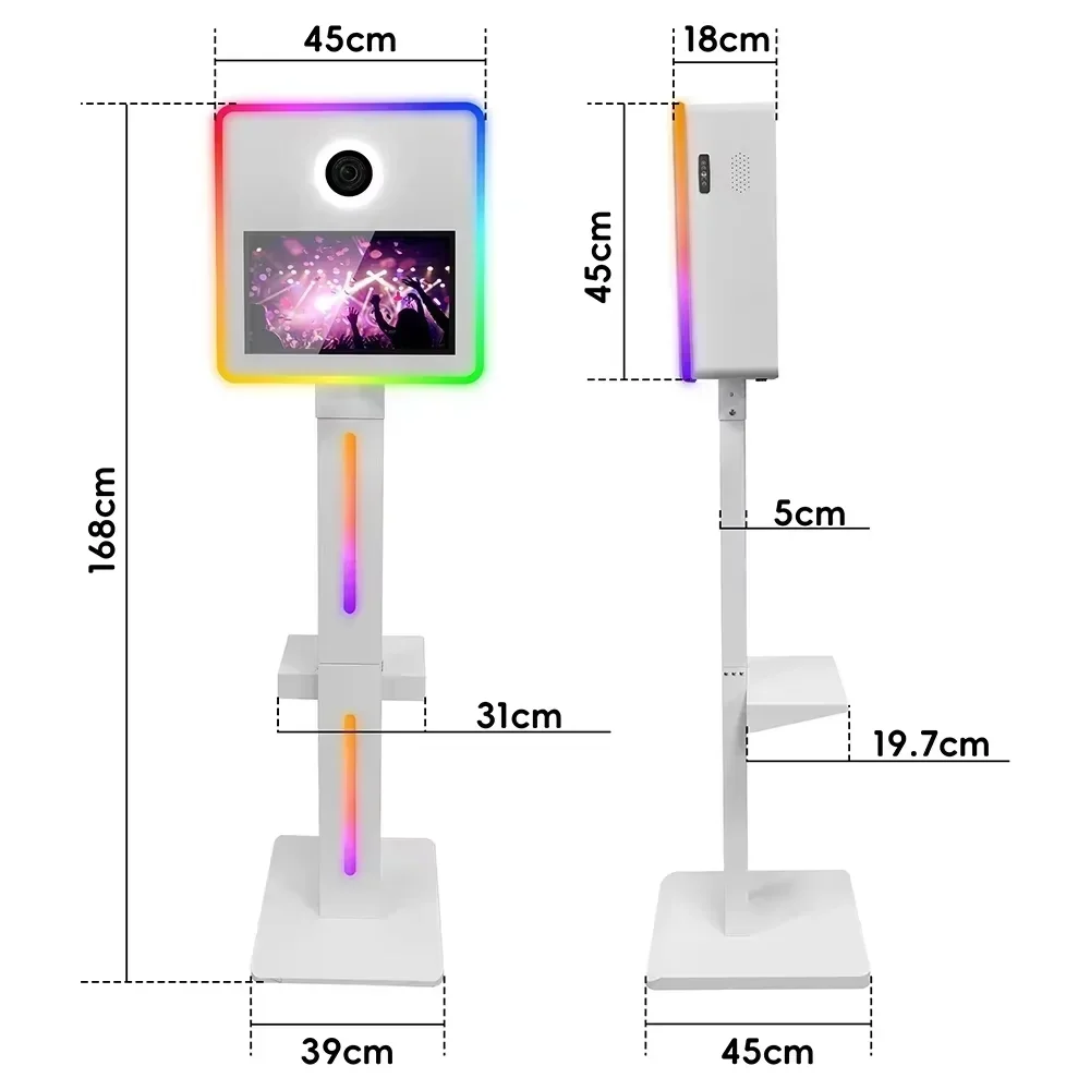 portable standzone 15.6inch selfie photo booth camera dslr round shell carrying case printer and camera photobooth portable standzone 15.6inch selfie photo booth camera dslr round shell carrying case printer and camera photobooth