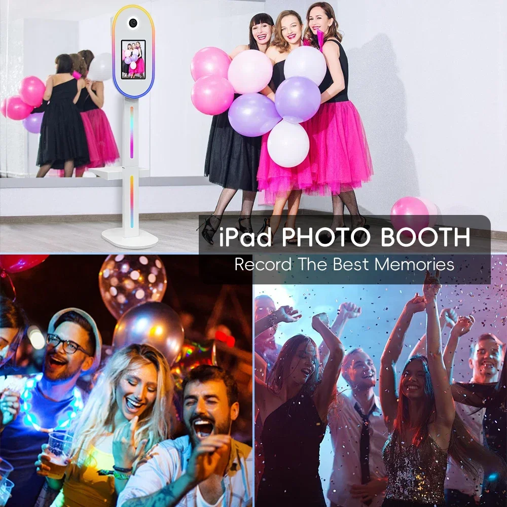 dslr photo booth shell with lights selfie 12.9in 11in ipad photobooth machine camera for christmas party events with flight case dslr photo booth shell with lights selfie 12.9in 11in ipad photobooth machine camera for christmas party events with flight case