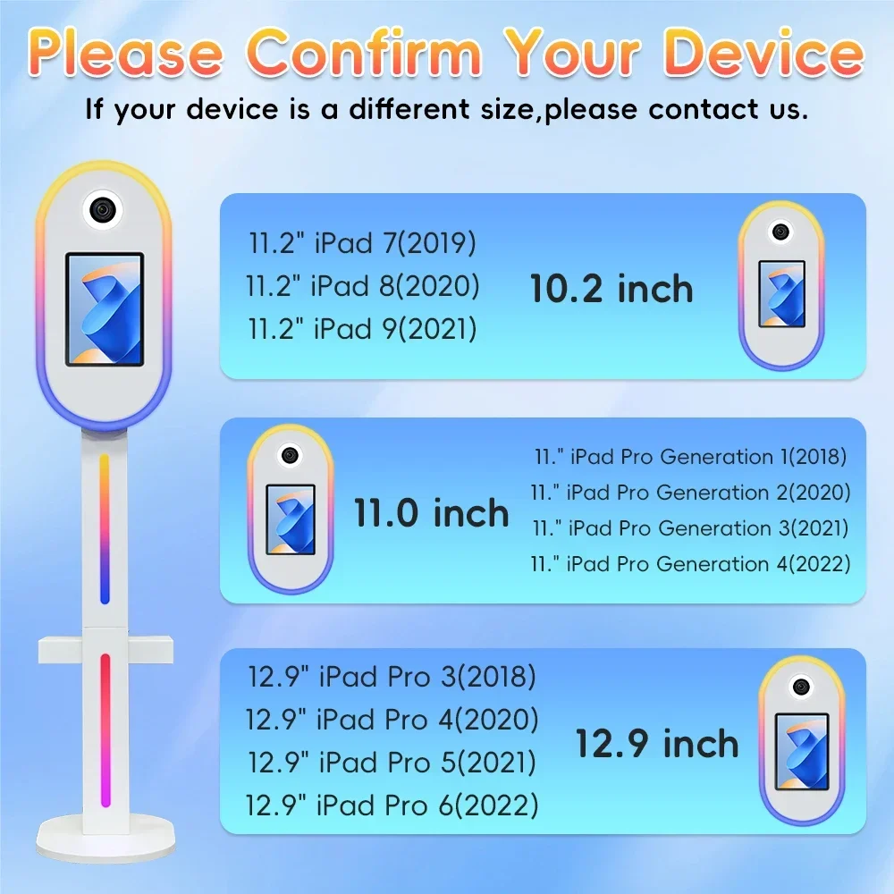 dslr photo booth shell with lights selfie 12.9in 11in ipad photobooth machine camera for christmas party events with flight case dslr photo booth shell with lights selfie 12.9in 11in ipad photobooth machine camera for christmas party events with flight case