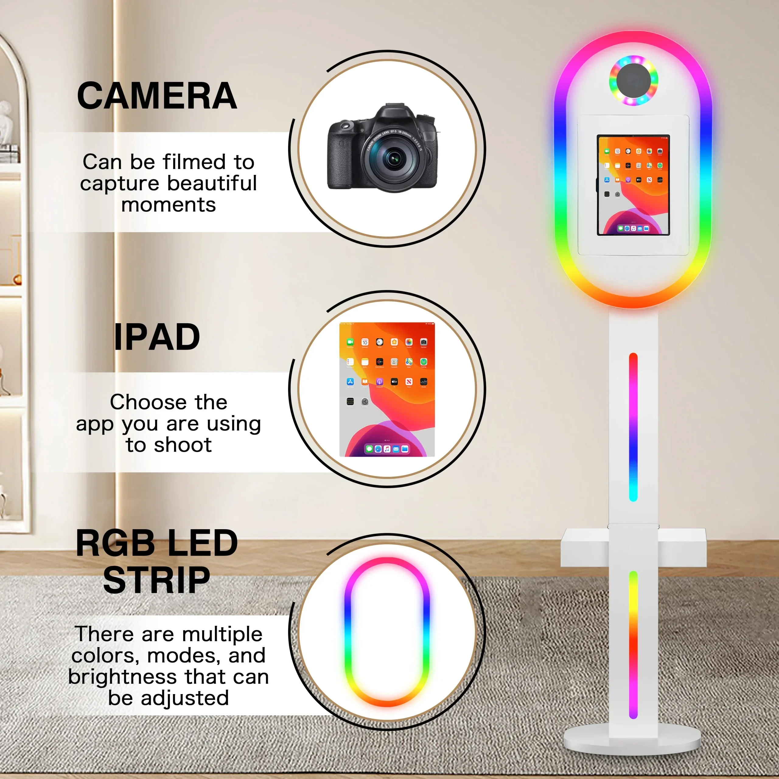 oval 10.9 12.9 11 ipad photo booth shell machine dslr photo booth ipad stand kiosk with camera holder ipad pro dslr photo booth oval 10.9 12.9 11 ipad photo booth shell machine dslr photo booth ipad stand kiosk with camera holder ipad pro dslr photo booth