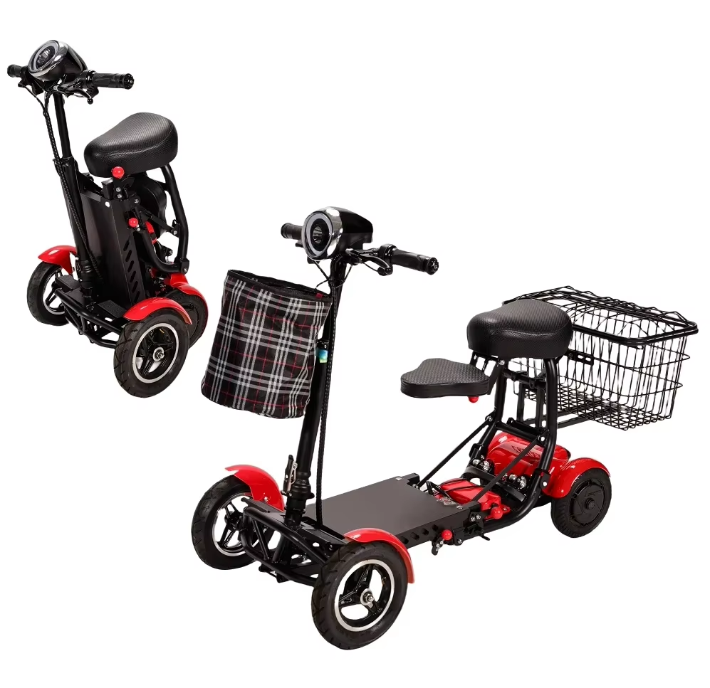 foldable four wheels dual motor mini 2 seater 10 inch folding mobility electric scooter for disabled adults bike 4 wheels foldable four wheels dual motor mini 2 seater 10 inch folding mobility electric scooter for disabled adults bike 4 wheels