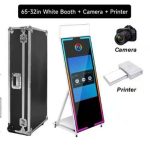 65 Inch White Magic Mirror Photo Booth 32 Inch 65 Inch White Magic Mirror Photo Booth 32 Inch