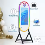 Black 55 Inch Magic Mirror Photo Booth Black 55 Inch Magic Mirror Photo Booth
