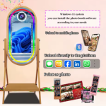 Wood-Grain DSLR Photo Booth With Touchscreen Wood-Grain DSLR Photo Booth With Touchscreen