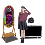 Wood-Grain DSLR Photo Booth With Touchscreen Wood-Grain DSLR Photo Booth With Touchscreen