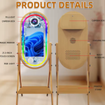 Wood-Grain DSLR Photo Booth With Touchscreen Wood-Grain DSLR Photo Booth With Touchscreen