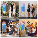 Black 55 Inch Magic Mirror Photo Booth Black 55 Inch Magic Mirror Photo Booth