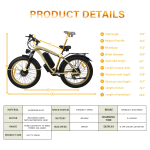 Baolujie DP-2602 Electric Bike Baolujie DP-2602 Electric Bike