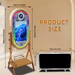 Wood-Grain DSLR Photo Booth With Touchscreen Wood-Grain DSLR Photo Booth With Touchscreen