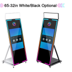 65 Inch White Magic Mirror Photo Booth