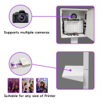 White 15.6 Inch DSLR Photo Booth With Touchscreen