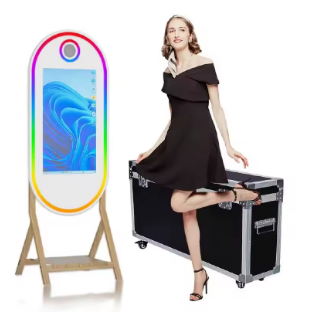 55 Inch Wooden Magic Mirror Photo Booth