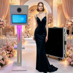 White 15.6 Inch DSLR Photo Booth With Touchscreen