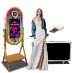 Wood-Grain DSLR Photo Booth With Touchscreen Wood-Grain DSLR Photo Booth With Touchscreen