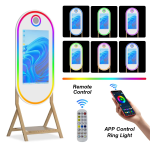 55 Inch Wooden Magic Mirror Photo Booth
