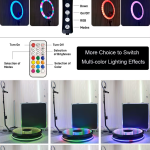 360 Glass Photo Booth Platform With Flight Case