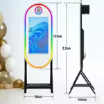 Black 55 Inch Magic Mirror Photo Booth Black 55 Inch Magic Mirror Photo Booth