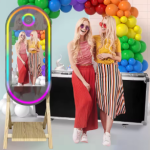 55 Inch Wooden Magic Mirror Photo Booth