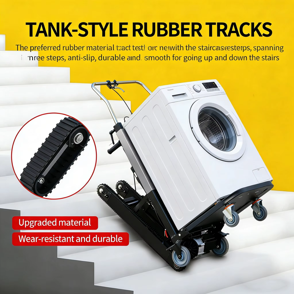 300kg Tracked Stair Climber for Heavy Appliances, Bulky Loads and Demanding Stair Routes
