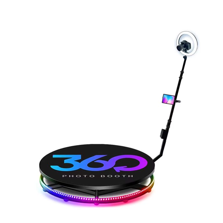 100cm 360 Photo Booth Platform With Party Lighting