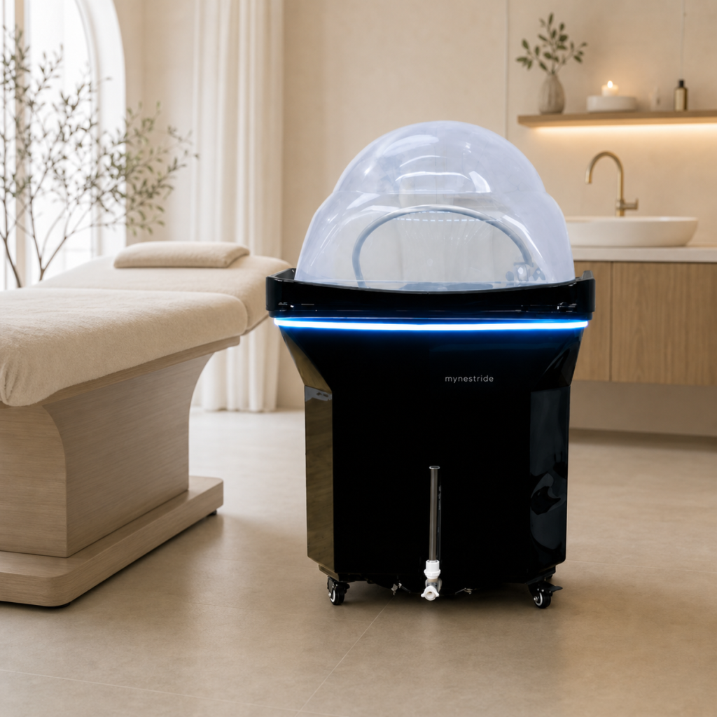 Portable Head Spa Basin in a salon treatment room