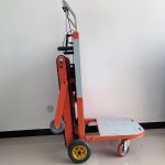 Commercial Grade Heavy Duty Electric Stair Climber Rechargeable High Capacity Electric Stair Climber Trolley With A Sturdy Metal Frame Suitable For Transporting Construction Goods Commercial Grade Heavy Duty Electric Stair Climber Rechargeable High Capacity Electric Stair Climber Trolley With A Sturdy Metal Frame Suitable For Transporting Construction Goods