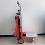 Commercial Grade Heavy Duty Electric Stair Climber Rechargeable High Capacity Electric Stair Climber Trolley With A Sturdy Metal Frame Suitable For Transporting Construction Goods Commercial Grade Heavy Duty Electric Stair Climber Rechargeable High Capacity Electric Stair Climber Trolley With A Sturdy Metal Frame Suitable For Transporting Construction Goods