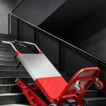Commercial Grade Heavy Duty Electric Stair Climber Rechargeable High Capacity Electric Stair Climber Trolley With A Sturdy Metal Frame Suitable For Transporting Construction Goods Commercial Grade Heavy Duty Electric Stair Climber Rechargeable High Capacity Electric Stair Climber Trolley With A Sturdy Metal Frame Suitable For Transporting Construction Goods