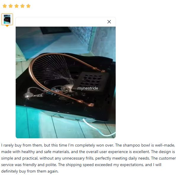 Verified customer review for Head Spa