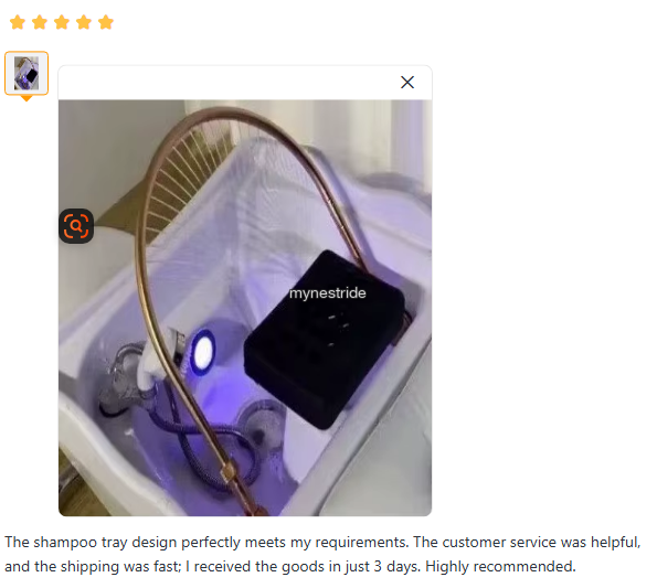 Verified customer review for Head Spa