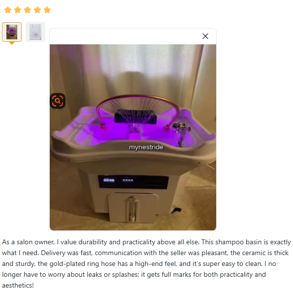 Verified customer review for Head Spa