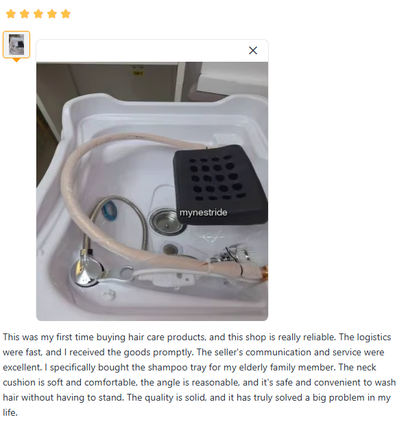 Verified customer review for Head Spa