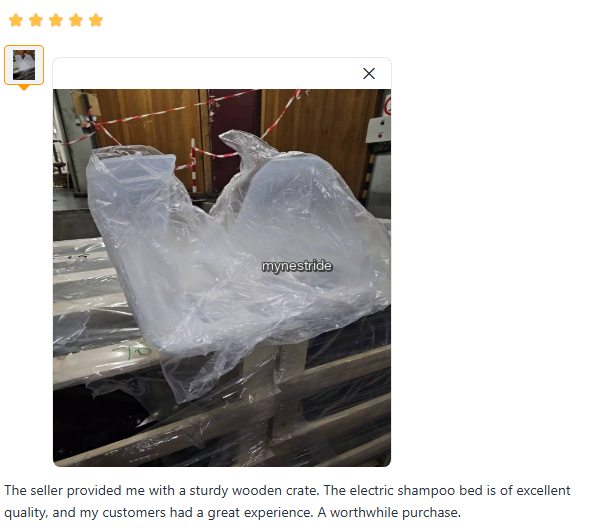 Verified customer review for Head Spa