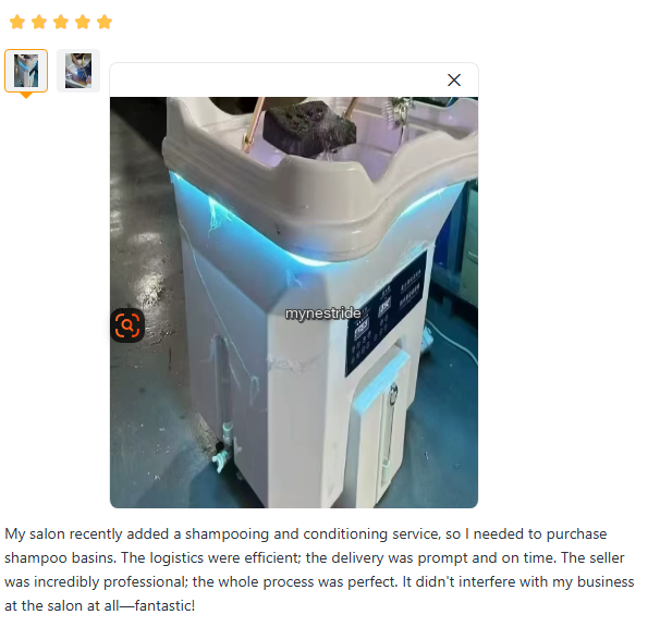 Verified customer review for Head Spa