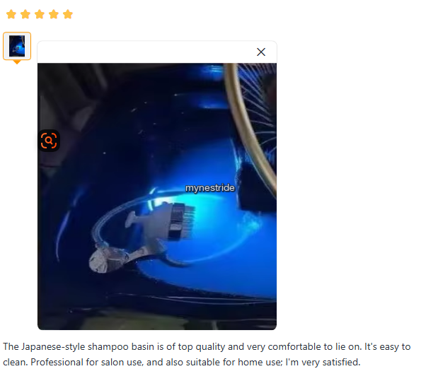 Verified customer review for Head Spa