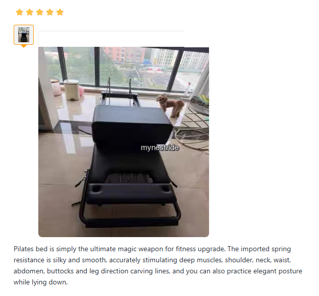 Verified customer review for Pilates