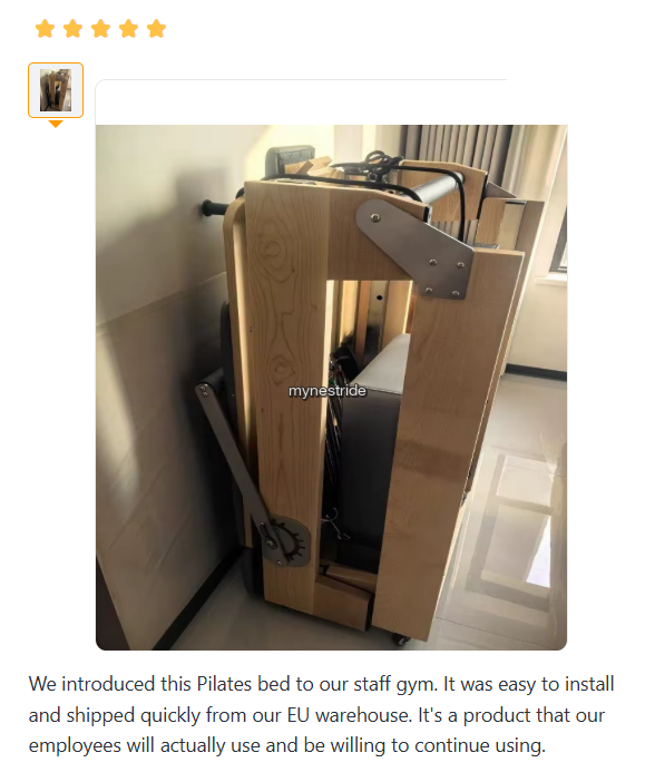 Verified customer review for Pilates