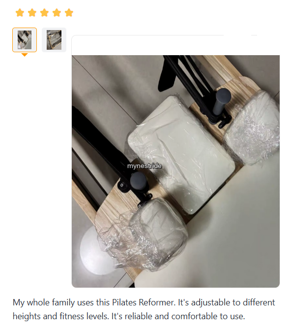Verified customer review for Pilates